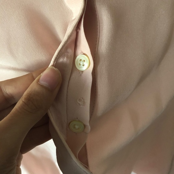 BANANA REPUBLIC Silk Pink Blouse XSmall - Picture 13 of 16